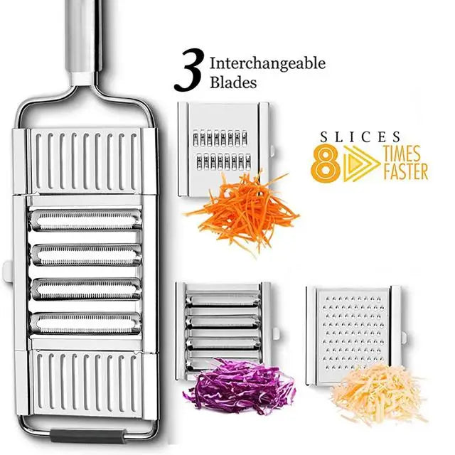 Konco 6-in-1 Vegetable & Fruit Slicer – Mandoline, Peeler, Grater, Shredder & Potato Ricer