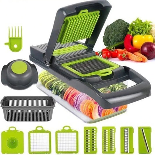 16-in-1 Vegetable & Cheese Slicer – Mandoline Chopper & Kitchen Grater