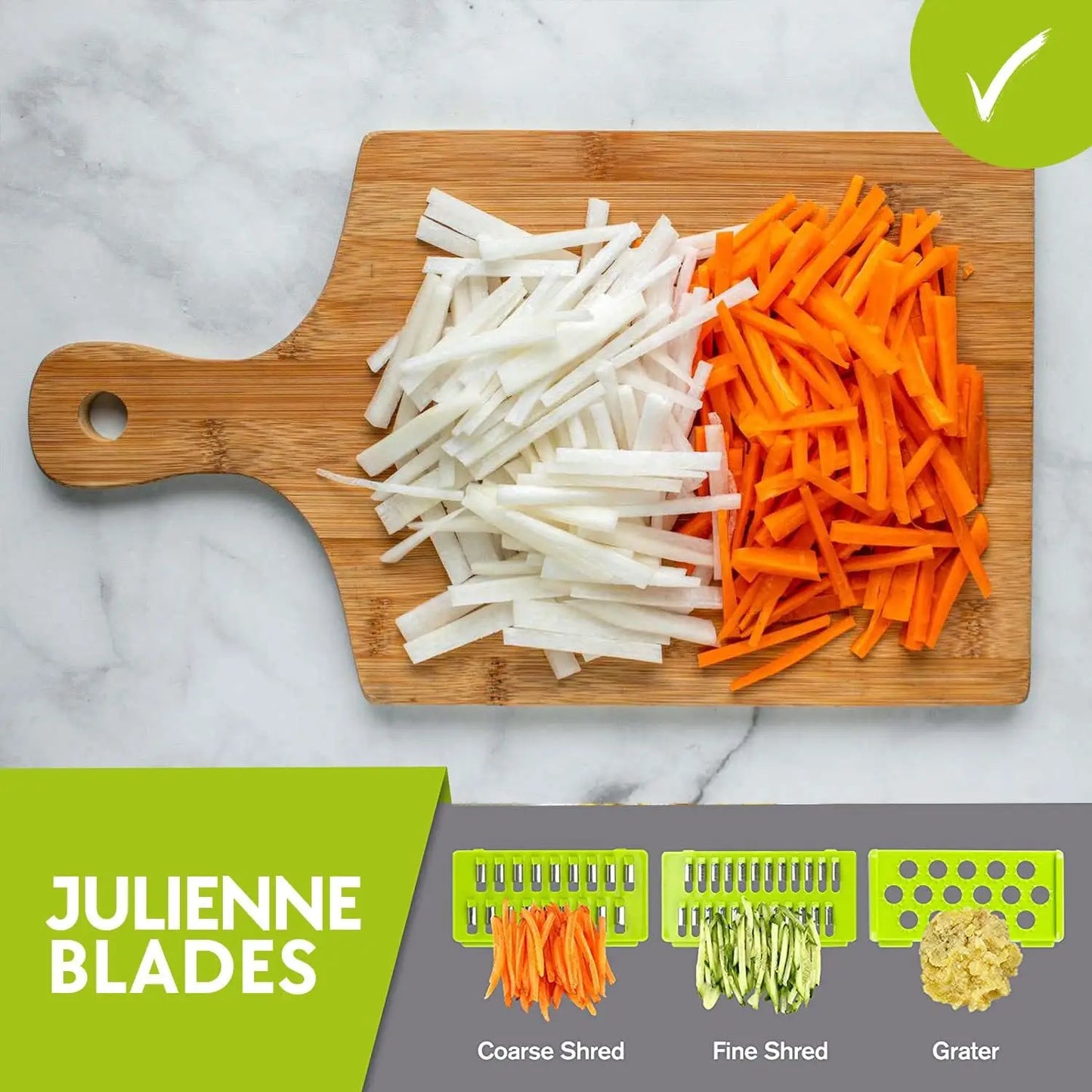 16-in-1 Vegetable & Cheese Slicer – Mandoline Chopper & Kitchen Grater