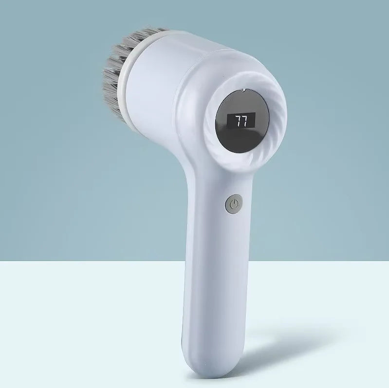 5-in-1 Electric Spin Scrubber – Rechargeable Cleaning Brush with Replaceable Heads